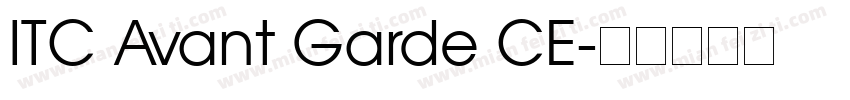 ITC Avant Garde CE字体转换